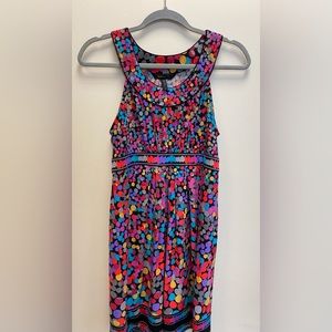 BCBGMAXAZRIA Multicolored Polka Dot Dress